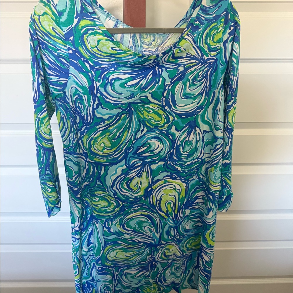 Vibrant Oyster Pattern Lilly Pulitzer Dress